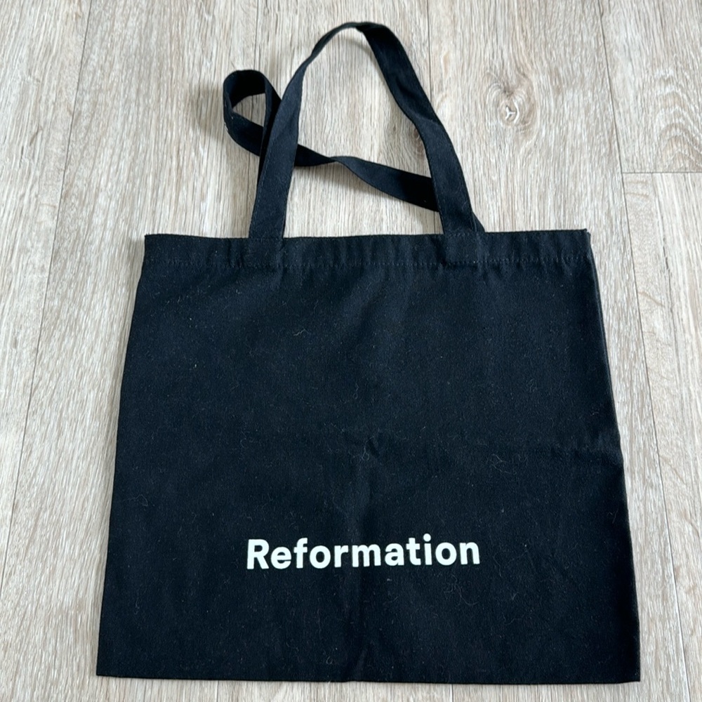 reformation black tote